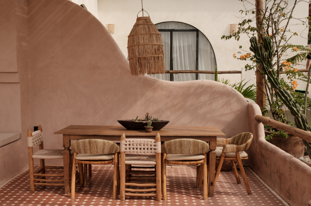 Outdoor living space decor