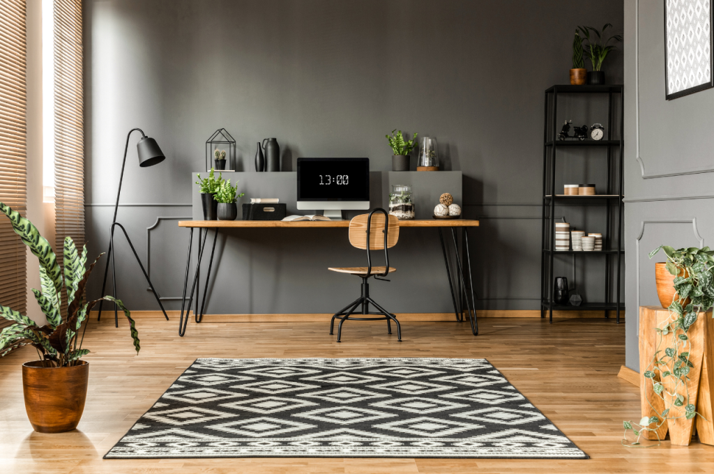 Interior decor for a productive home office