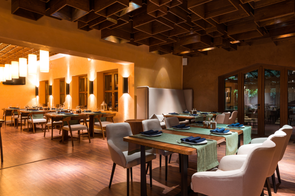 Stylish restaurant furnishings