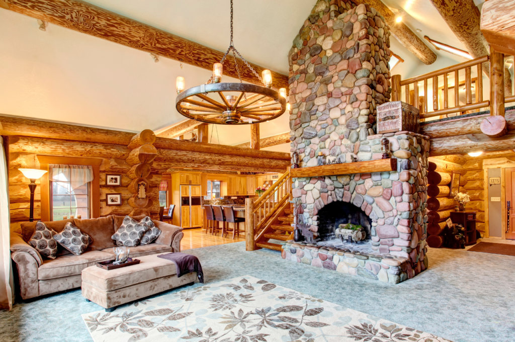 Contemporary cabin interior design