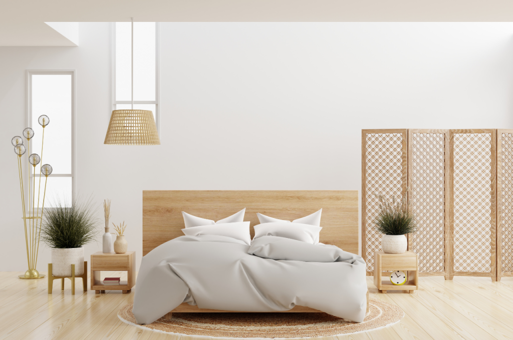 Luxury master bedroom accents