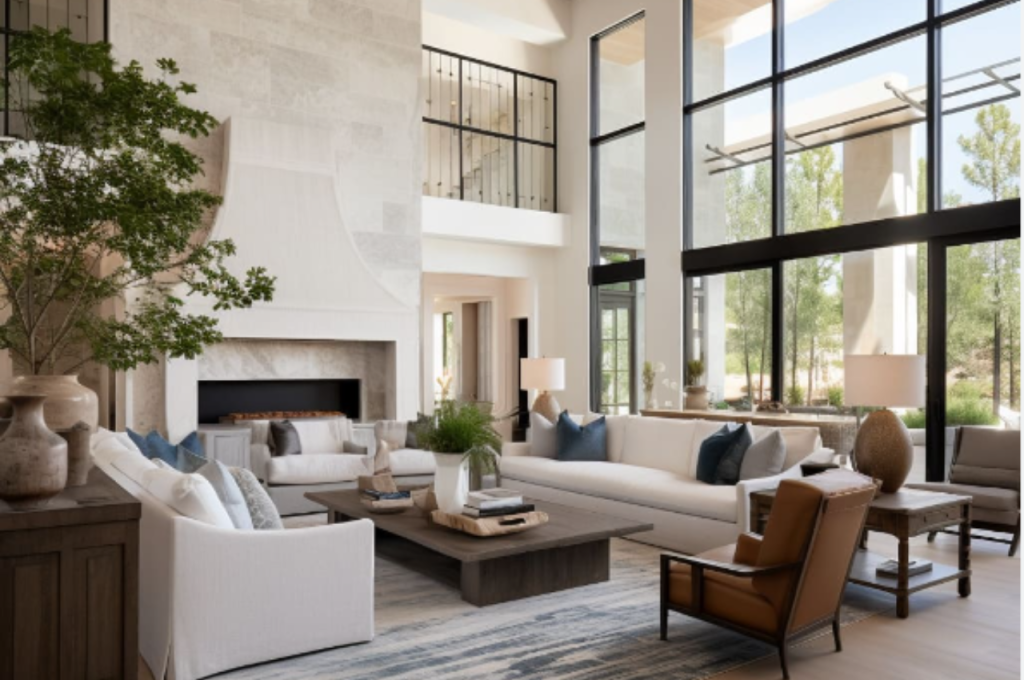 Farmhouse-inspired interiors