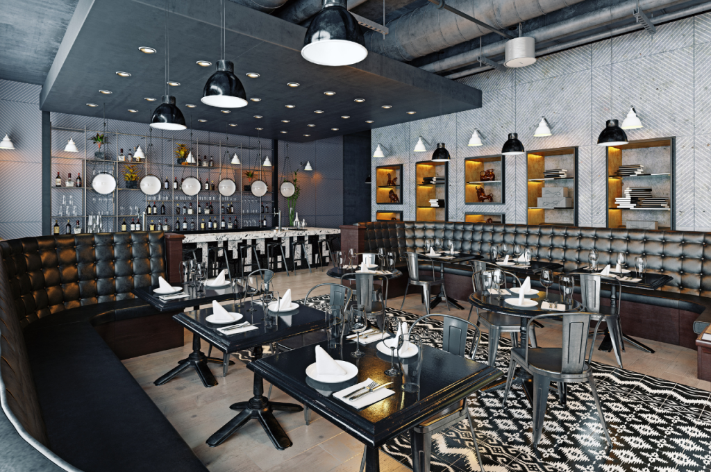 Modern restaurant interiors