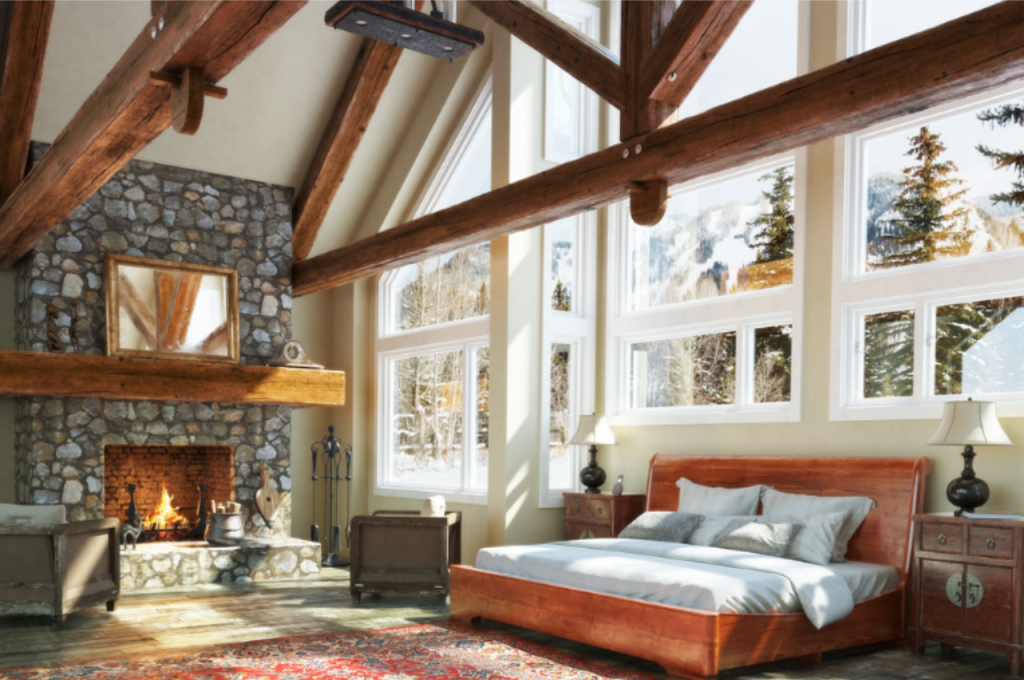 Minimalist cabin decoration