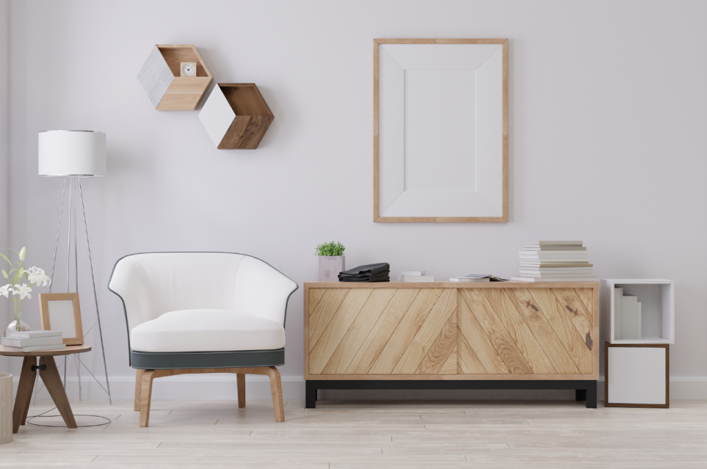 Stylish living room artwork