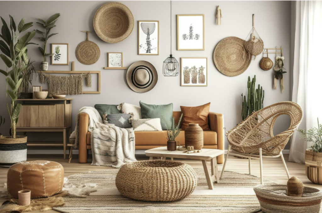 Furniture-free modern room decor