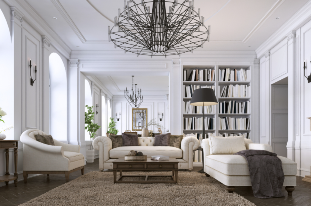 Characteristics of luxury living rooms