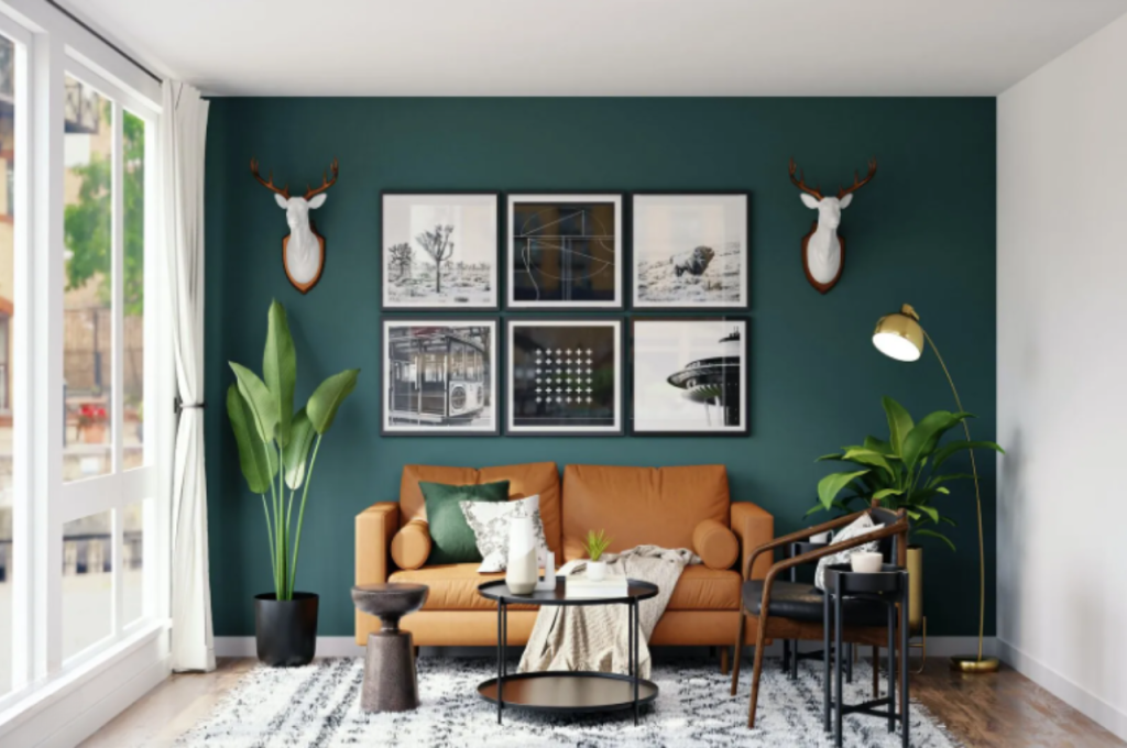 Wall paint finishes